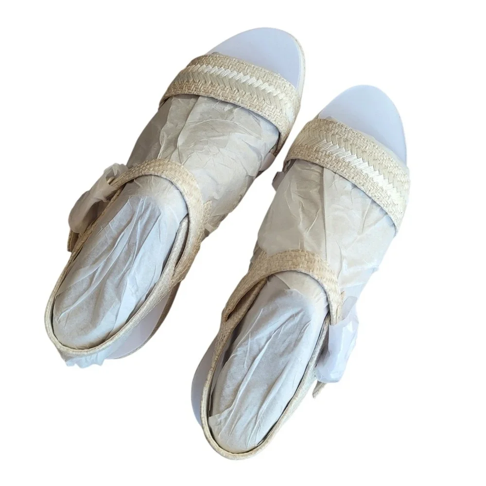 NATURALIZER 12M Eggshell Stella Wedge Sandal Women